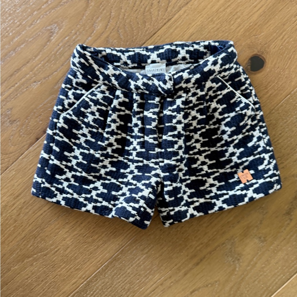 Navy and White Toddler Shorts